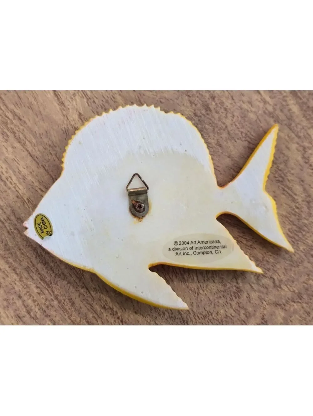 Vintage 2004 Art Americana Tropical Fish Resin Wall Plaques Hangings Decor